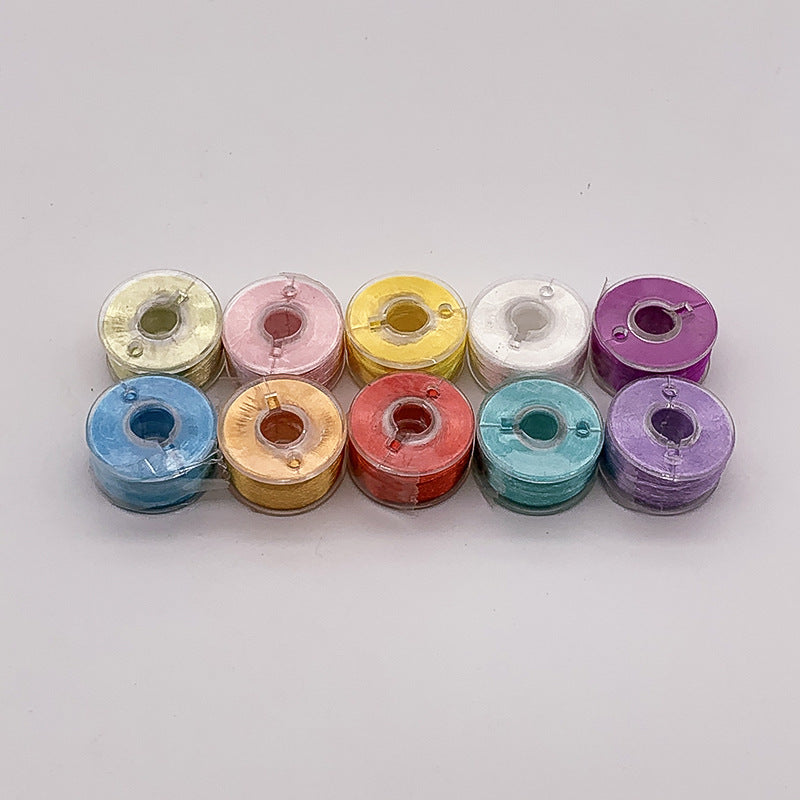 Wool thread winding flower thread small roll highlight handmade hairpin material embroidery thread hand bow ball thread cross stitch wire ice silk thread