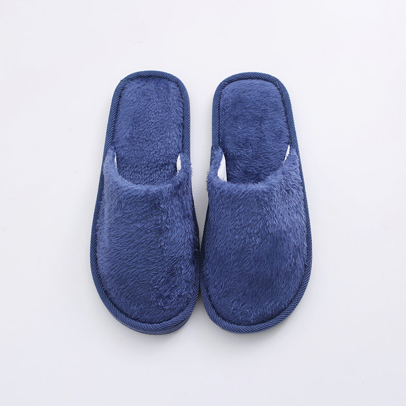 New plush indoor home autumn and winter wooden floor warm EVA moon cotton slippers Cixi