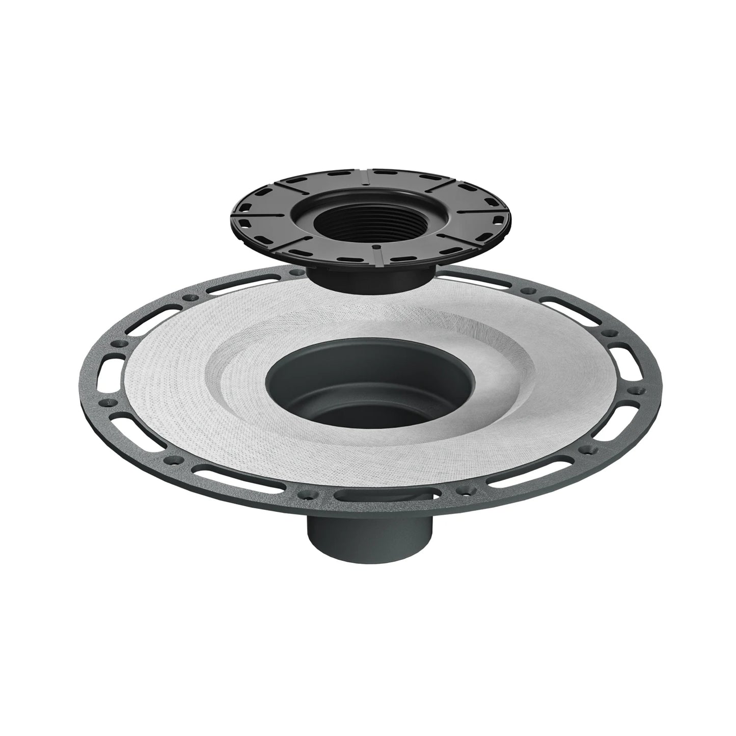 US Standard 4 Inch Square Shower Drain Stainless Steel Floor Drain with Durable ABS Base Dropshipping Supported