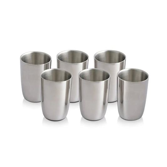 Top Seller Metal Drinking Stackable Durable Party Wine Glasses Stainless Steel Tumbler Cup Drinking Glass Wholesale Bulk Orders by PDG ibma