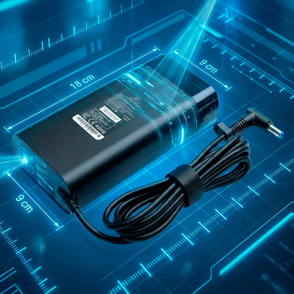ELE-GATE for for Omen/Pavilion/ZBook Fury Compatible 200W Laptop Charger 2.5mm Tip Adapter 65W-90W Power Supply Black