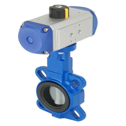 High-Temperature Spring Return Pneumatic Actuator for Butterfly Valves Regulating Control Structure for Water Gas Oil Base Media