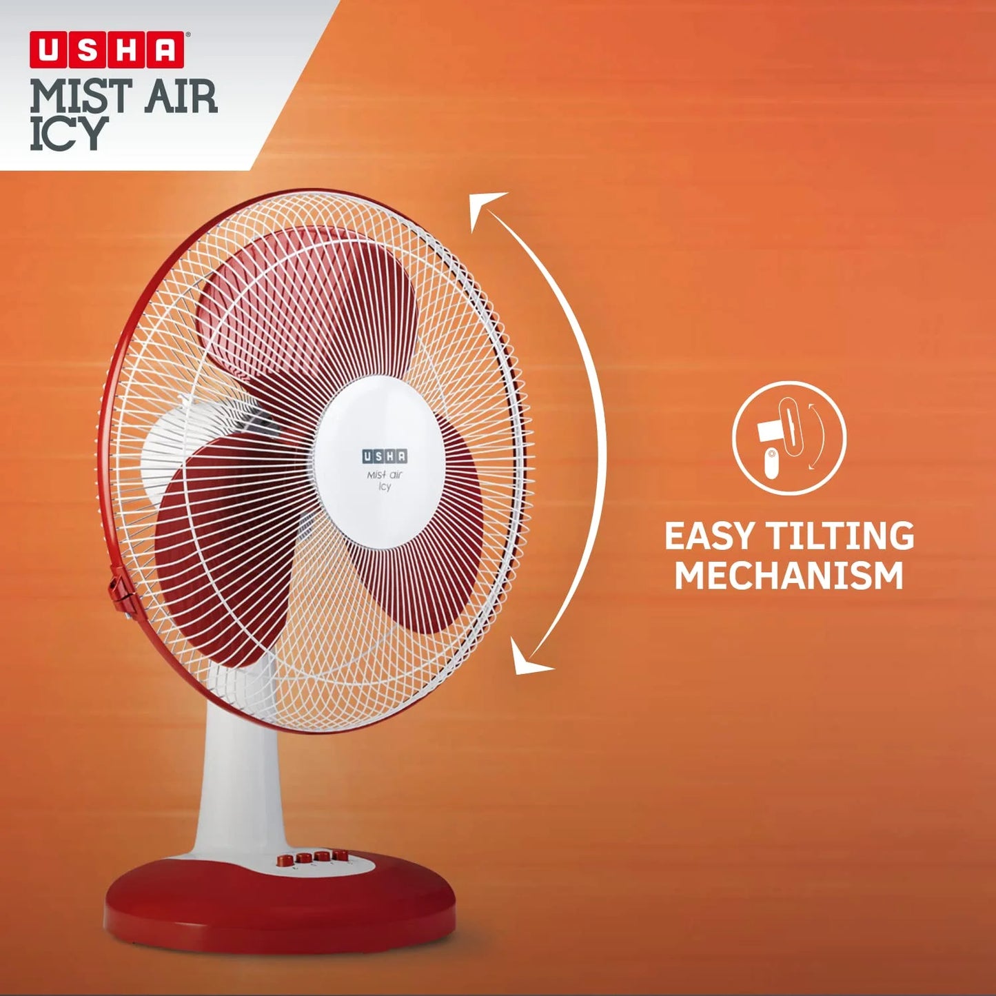 Hot Sale Custom Mechanical Plastic Table Desk Fan Home Office Press Button Electric Air Cooling Fan Foldable Energy Efficient