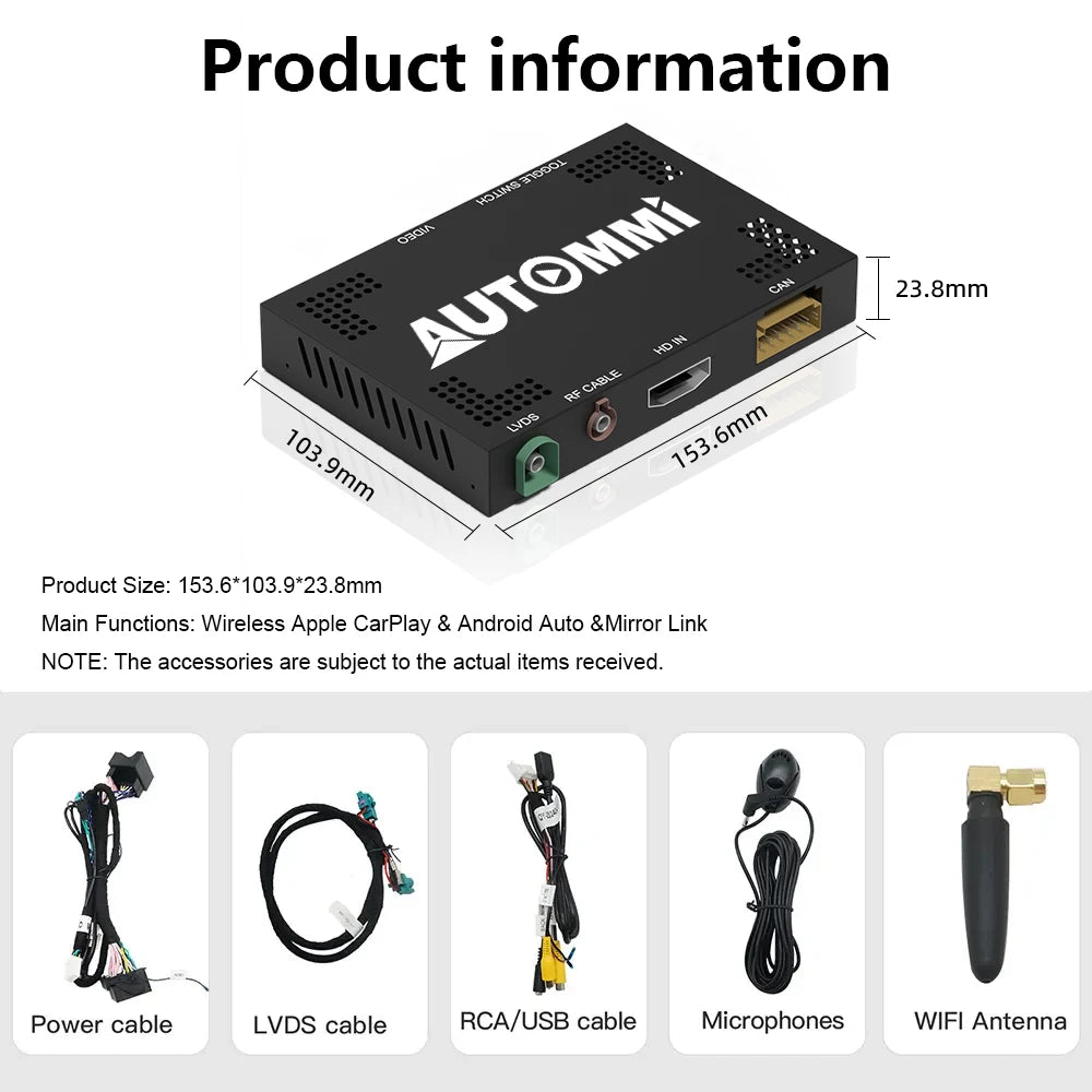 720/720s 12C 650S 625C 675LT 570S 540C 600LT GT Wireless CarPlay Android Auto Interface Module Box Auto Electronics for McLaren