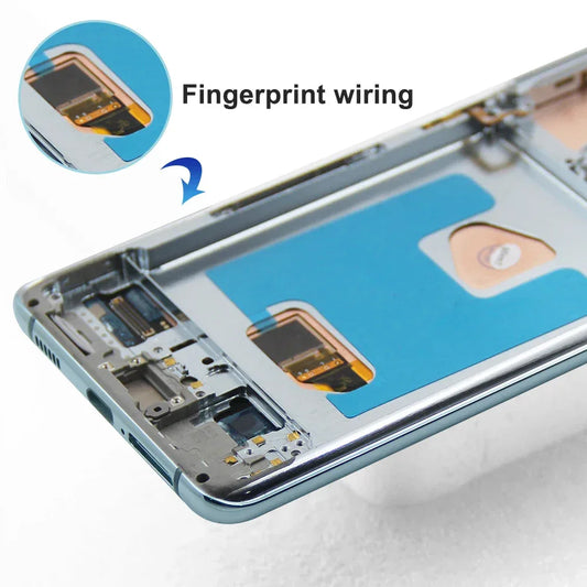 For AMOLED For Samsung S21 Plus LCD Display Touch Screen Digitizer Assembly For S21+ G996B SM-G996B/DS LCD With Frame