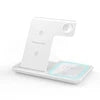 15w Fast Charging Multifunctional Chargers Station With Night Light 3 In1 Foldable Charger Mobile Phone Holder Watch Earphone