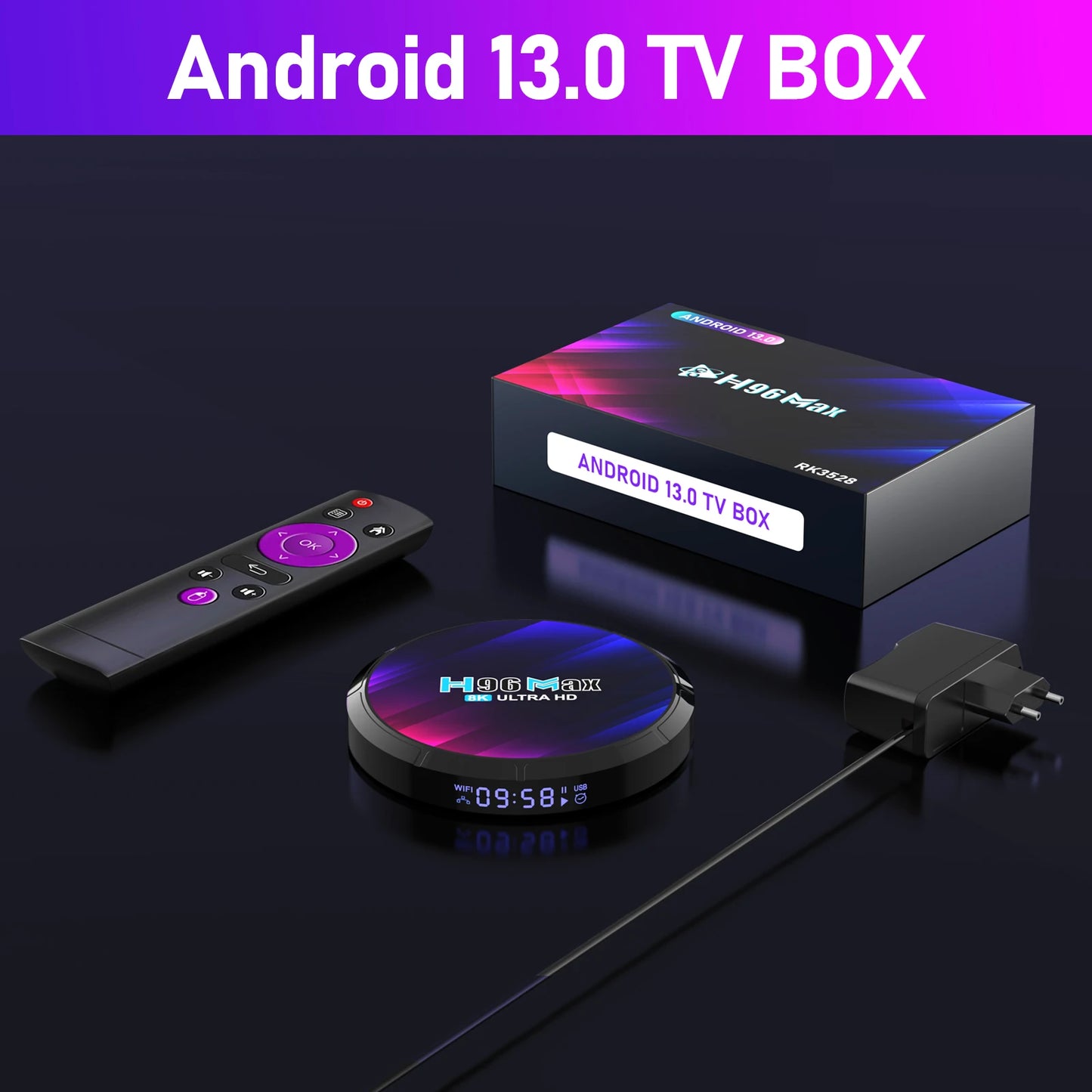 New Arrival Set Top Box 2023 Support 8K Wholesale Tv Box Android 13.0 Smart Android 13.0 OS