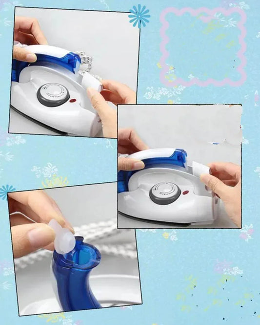 travel helper portable mini electric iron travel steamer iron 3 shifts business gift flat handle convenient ironer by PDG ibma