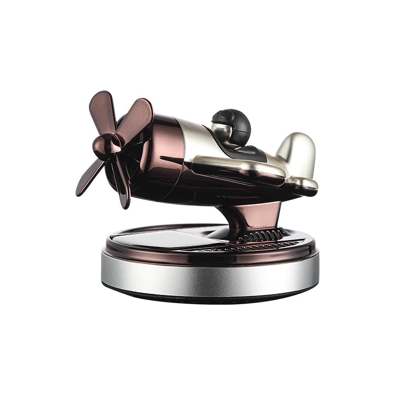 Paper Airplane Fighter Air Freshener Perfume Solar Powered Car Dashboard Essential Oil Holder Liquid Freshener for Vehicles