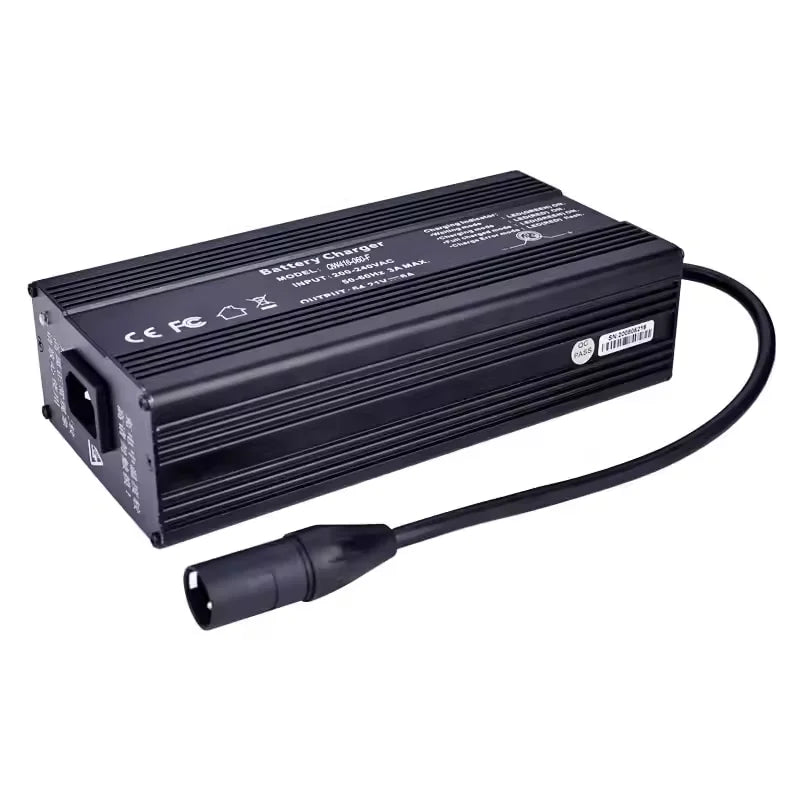 12V 15A 24V 10A 36 V6A 48V 5A 60V 4A 72V 3.5A 84V 2.5A Li Ion Battery Charger with Aluminium Shell for E-bike Chargers