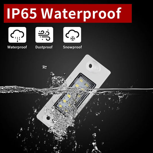 2x For Audi A3 8L S3 Sportback A4 S4 B5 Avant A5 S5 Car Rear LED License Number Plate Light 12V White 6000k SMD Auto Tail Lamp by PDG ibma