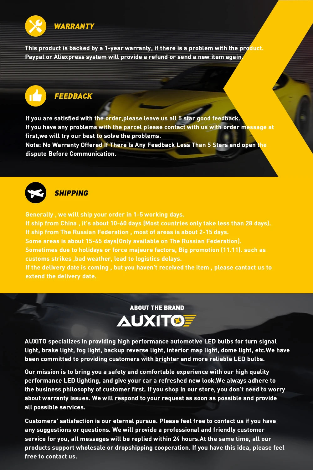 AUXITO 2Pcs L6 LED H8 H11 Yellow White Fog Light Dual Color 3000K 6000K Canbus DRL Daytime Running Light Bulb Fog Lamp 12V CSP