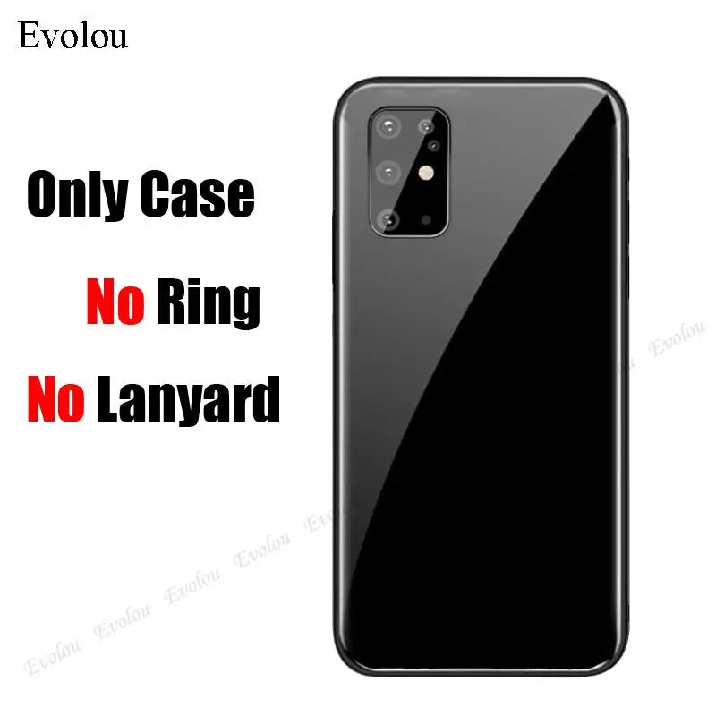 For Xiaomi Mi Note 10 Lite Case Tempered Glass Magnet Ring Holder Phone Case For Xiaomi Mi Note 10 Pro Hard Back Cover
