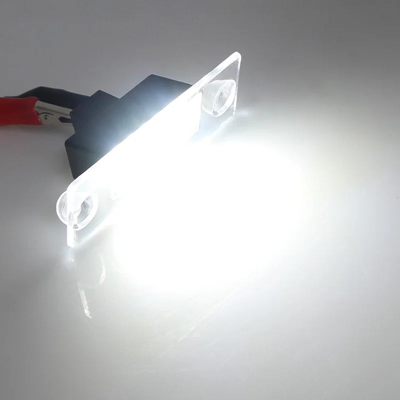 2x For Audi A3 8L S3 Sportback A4 S4 B5 Avant A5 S5 Car Rear LED License Number Plate Light 12V White 6000k SMD Auto Tail Lamp