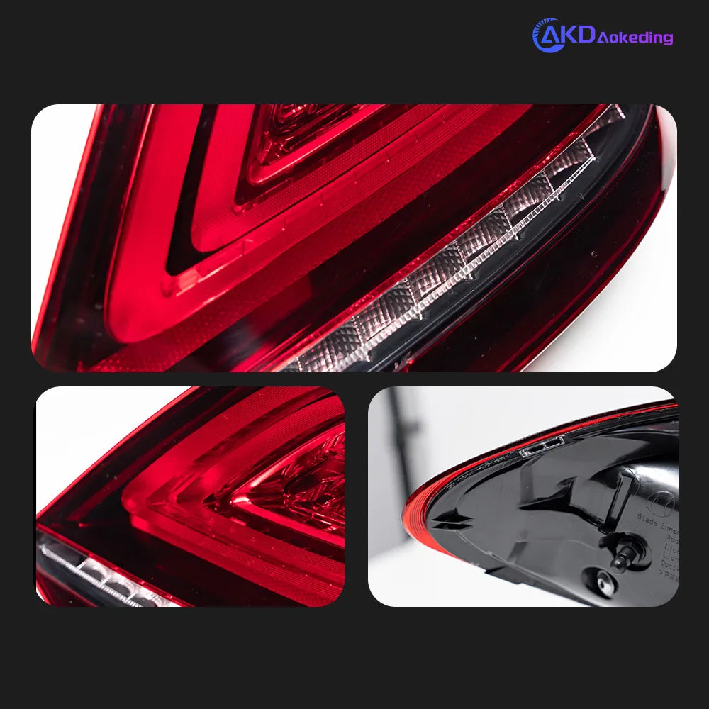 AKD Car Styling Tail Light for Benz W205 2015-2021 C180 C200 C260 Rear Stop Lamp Brake Signal DRL Reverse Automotive Accessories