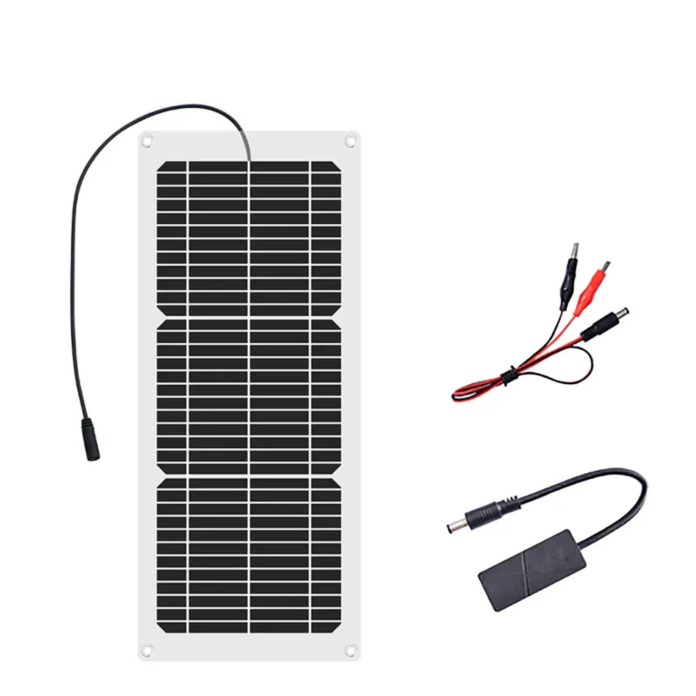 18V 10W Solar Panel Charger Complete Outdoor Camping Mountaineering Travel Solar kit Portable Power Supply For Phone Charging