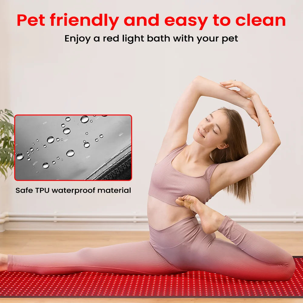 OEM ODM Whole Body 1540pcs LEDs Red Light Therapy Blanket 660nm 850nm Near Infrared Light Therapy Pad Device