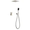Luxury Brass Rainfall Shower Panel Rain Spa Head Polished Chrome Ceiling Faucets Diverter Ceramic Valve Core Rain Spray Pattern