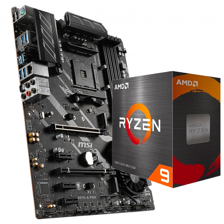 Used MSI X570-A PRO GAMING Motherboard with AMD Ryzen 5 7 5600G 5600X 5700G 5800X 5900X 5950X Desktop Processor