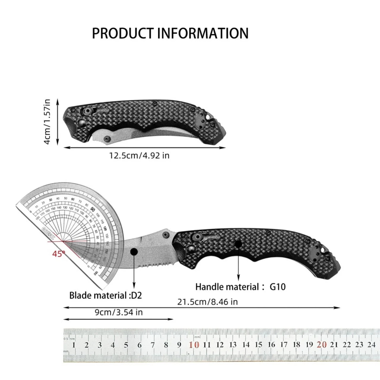 BM4300, G10 handle +S90V folding knife, outdoor and survival knife, gift, EDC, collection, knife hunting, American stock.