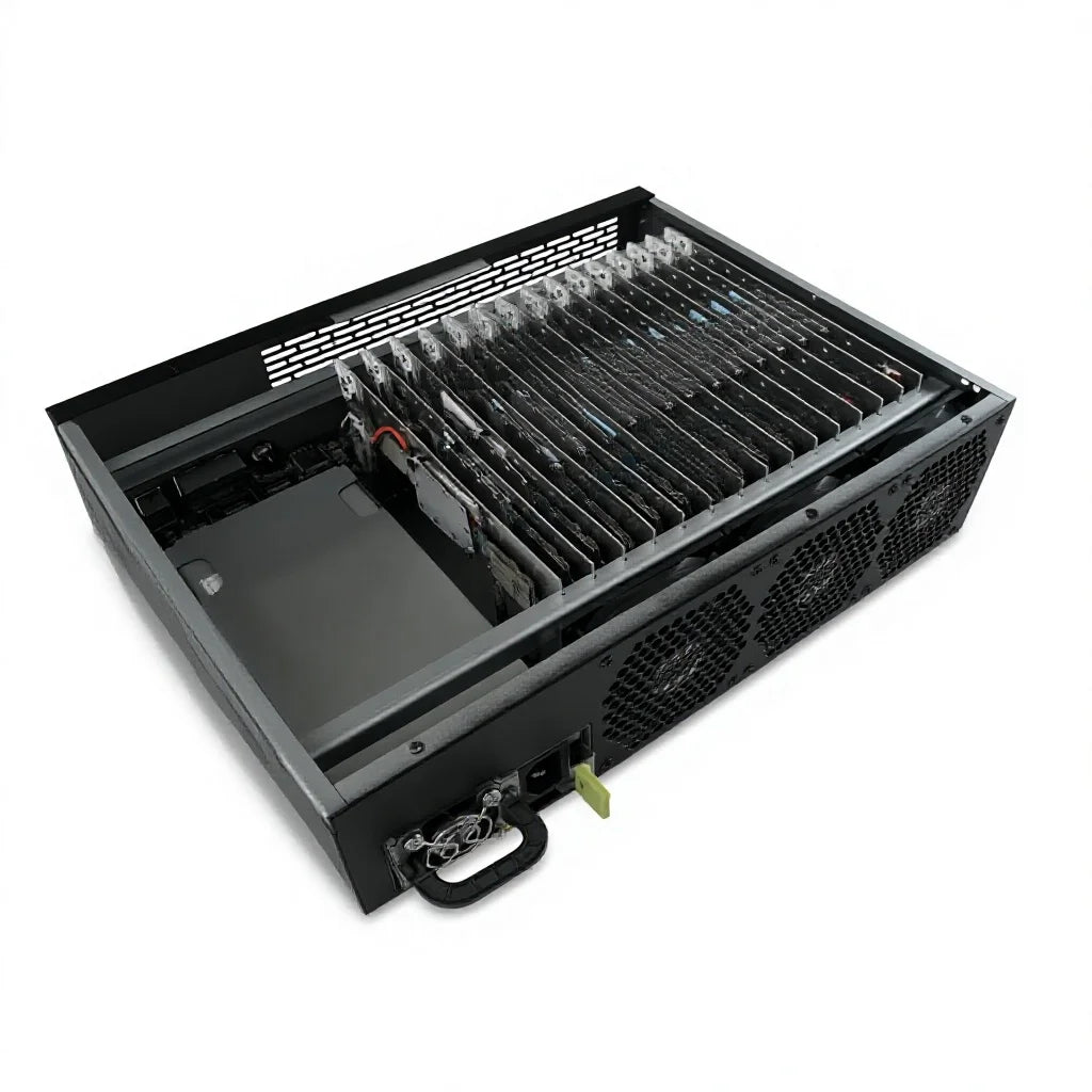Professional P30 Phone Farm Box 4U Rackmount Server Chassis Metal ATX Power Supply 20/30 Ports USB 2.0 Hub App Testing with Fan