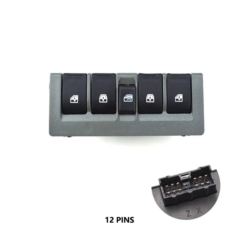 Replacement for Chevrolet New Sail 2010-14 9005043 9005041 Power Car Window Glass Lifter Switch 5 Buttons Car Accessory 90800027