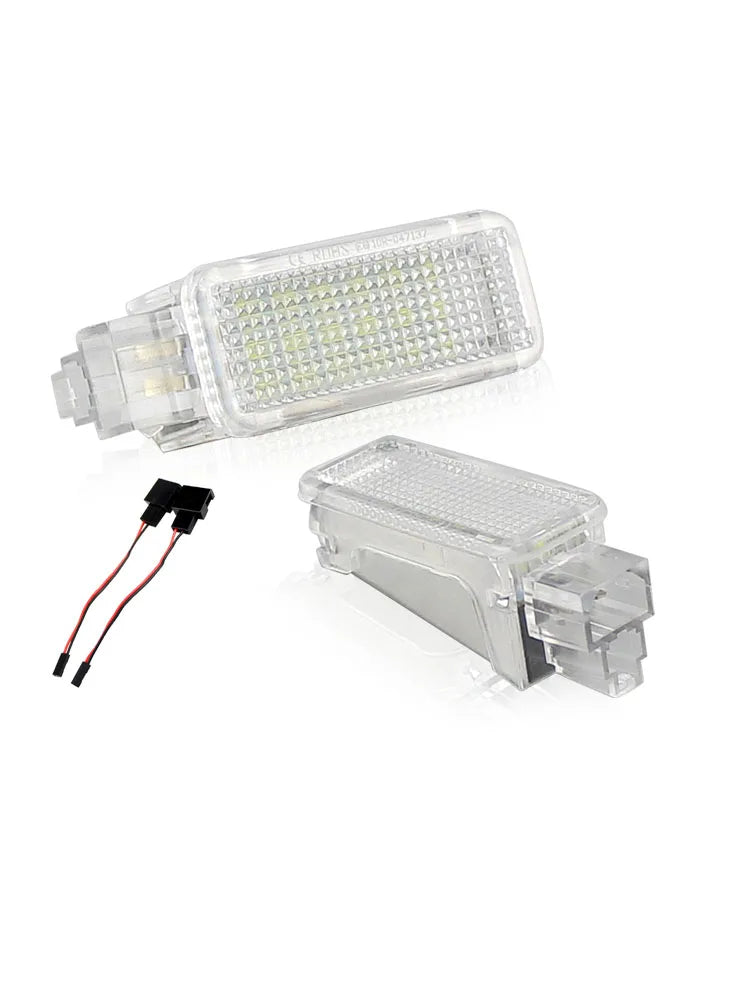 2x LED Footwell Under Courtesy Light Luggage Trunk Glove Box Lamps For Audi A3 S3 A4 S4 RS4 A6 S6 RS6 A5 A2 A1 A8 S8 Q5 Q7 TT R8