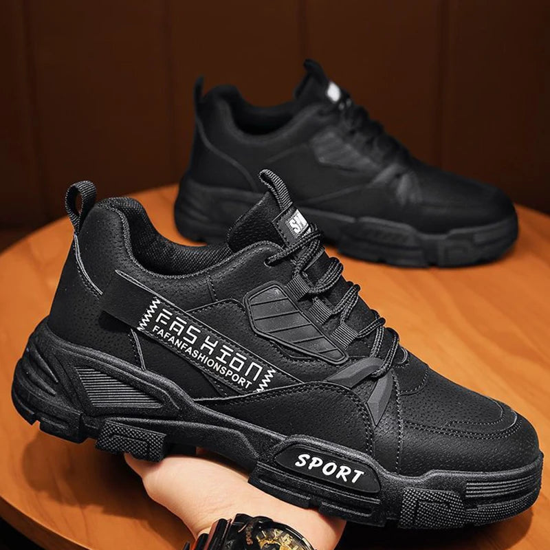 Y Men's Shoes New Breathable Cargo Shoes Men's Versatile Platform Soles Construction Site Working Footwear Sports Board Shoes