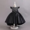 Girls Ready Made New Style Fashion Sleeveless Children Wedding Party Dresses Flower Puffy Frocks