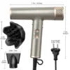 2 Years Warranty High Speed Hair Dryer Wholesale Ionic Blow Dryer Secador De Cabelo Professional Salon Travel Blower Hairdryer