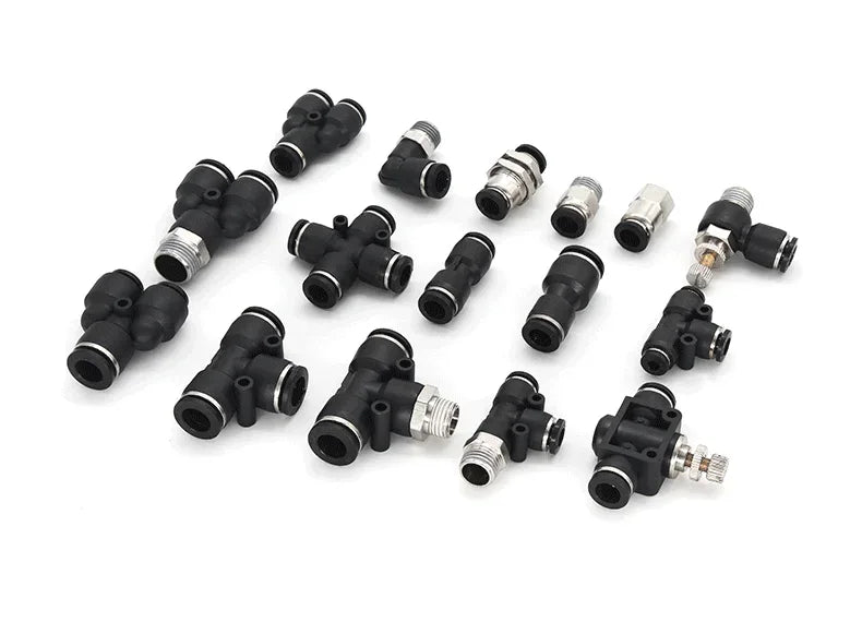 Trachea Pneumatic Quick Connector Female Thread Straight Through PCF/4/6/8mm/10/12/14/01-02-03-04 PCF