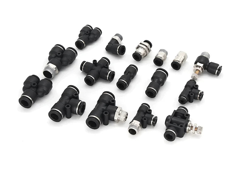 Raccord rapide pneumatique pour trachée, filetage femelle droit, PCF/4/6/8 mm/10/12/14/01-02-03-04