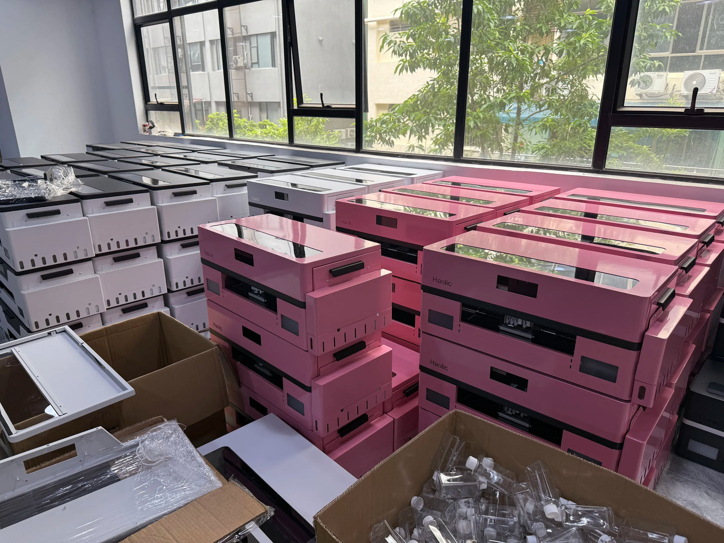 Haolic D8 DTF Printer Machine A3 33cm Tshirt Printing Full Automatic Small Business Desktop Pink XP600 Head