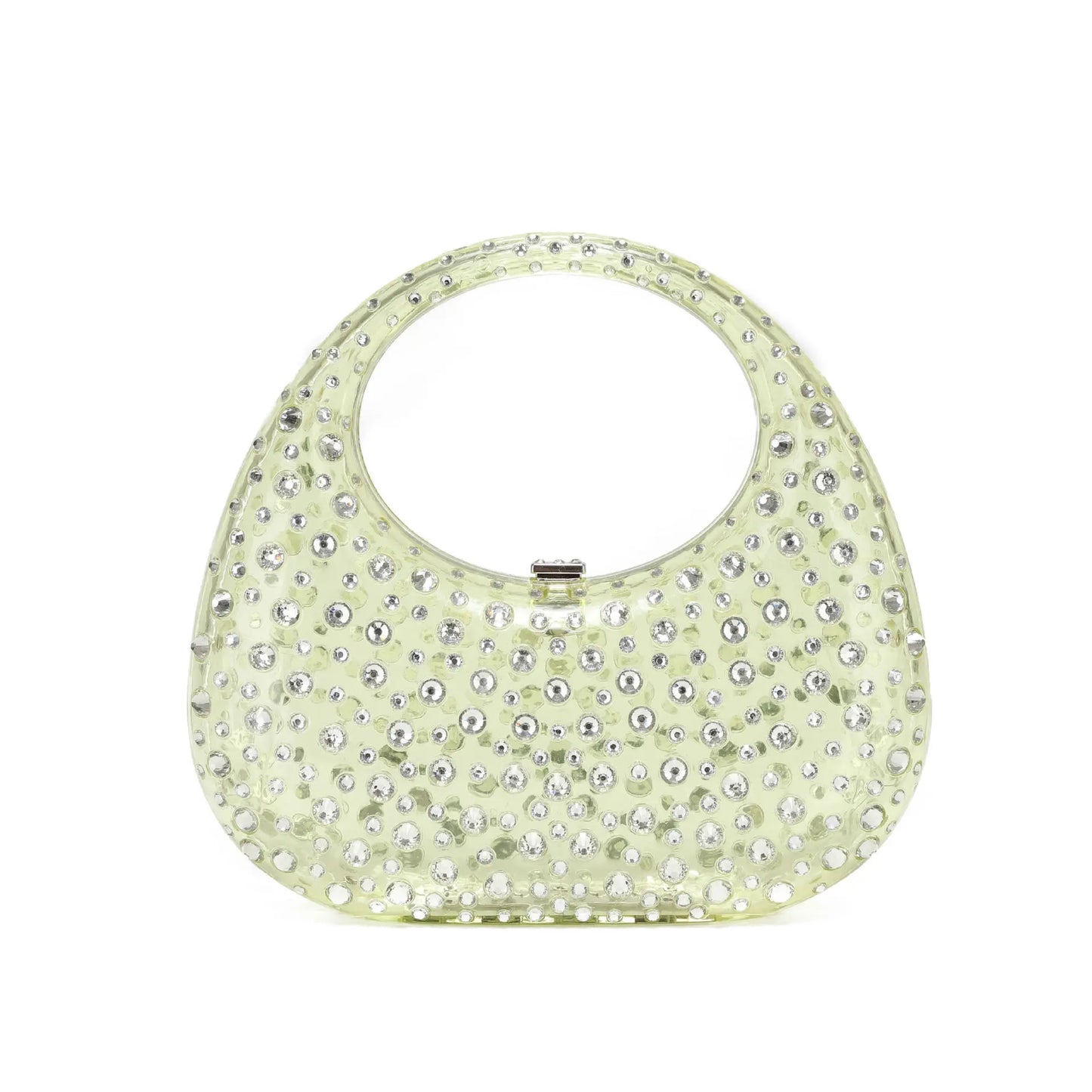 Crystal Bling Transparent Diamond Rhinestone Evening Handbags Women Luxury Tote clear Bag