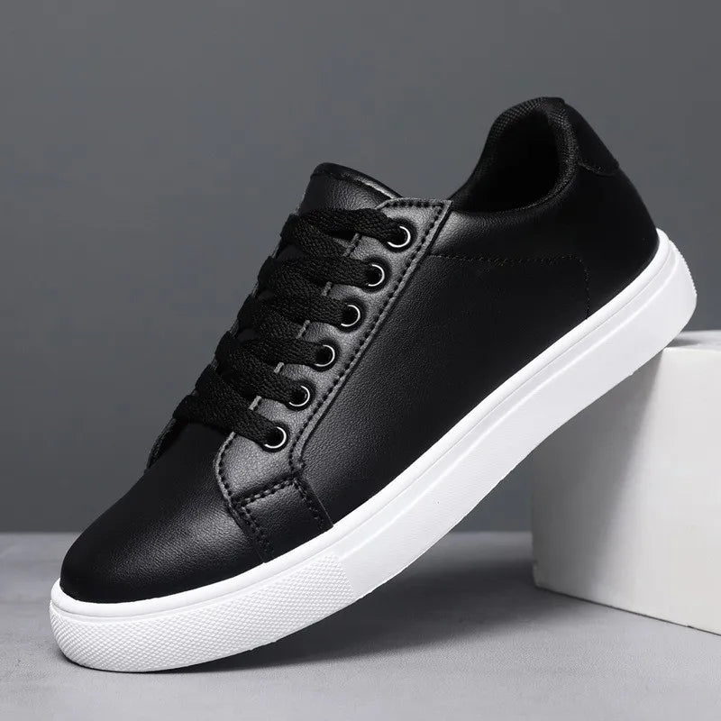 Big Size New Versatile Men's Shoes Korean Version Trendy Men's Low Top Board Shoes Casual White Shoes