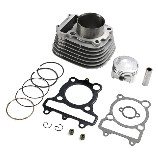67mm Cylinder Jug Piston Kit for Yamaha YTM200 Moto 4 1985-1989 Tri-Moto Yamahauler 200 1983-1985