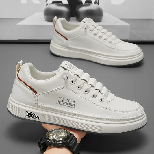 Y Men's Shoes New Breathable Little White Shoes Trendy and Versatile One-footed Street Athleisure Board Shoes