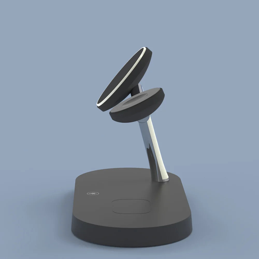 Five-in-One Smart 3 Chip Wireless Charger 15W Fast Charging for Multiple Mobile Devices at the Same Time