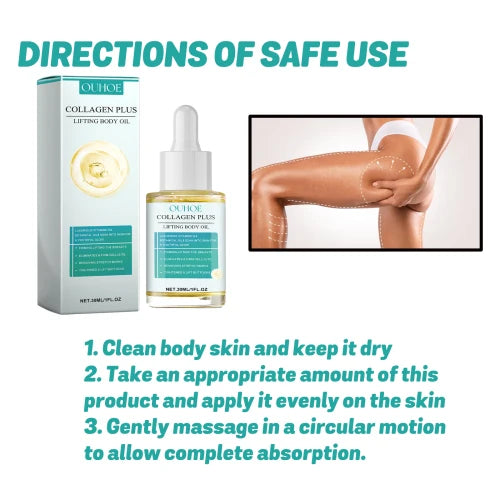 OUHOE Collagen Smooth Skin Lines Hydrating Moisturizing Body Oil