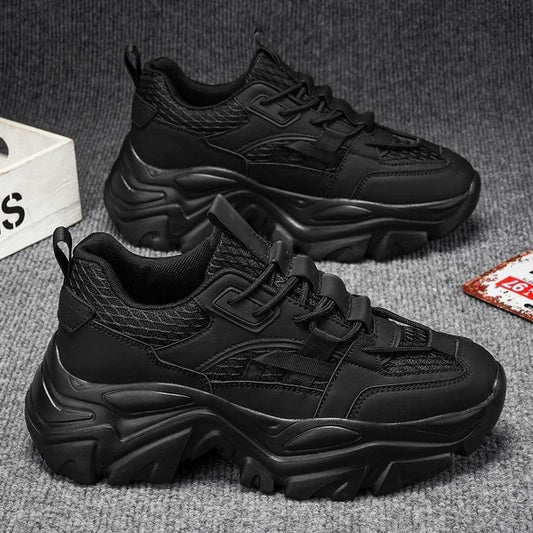Wholesale of New High Top Casual Board Shoes for Men's Sports White Shoes with Lace up Leather Surface Men's Board Shoes