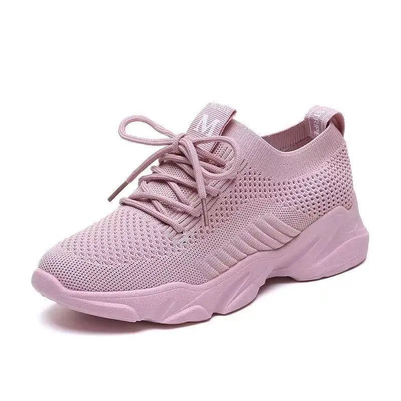 Women's Trendy Casual Mesh Running Sneakers Comfortable and Breathable with Lighted Feature for Autumn Season Low Price