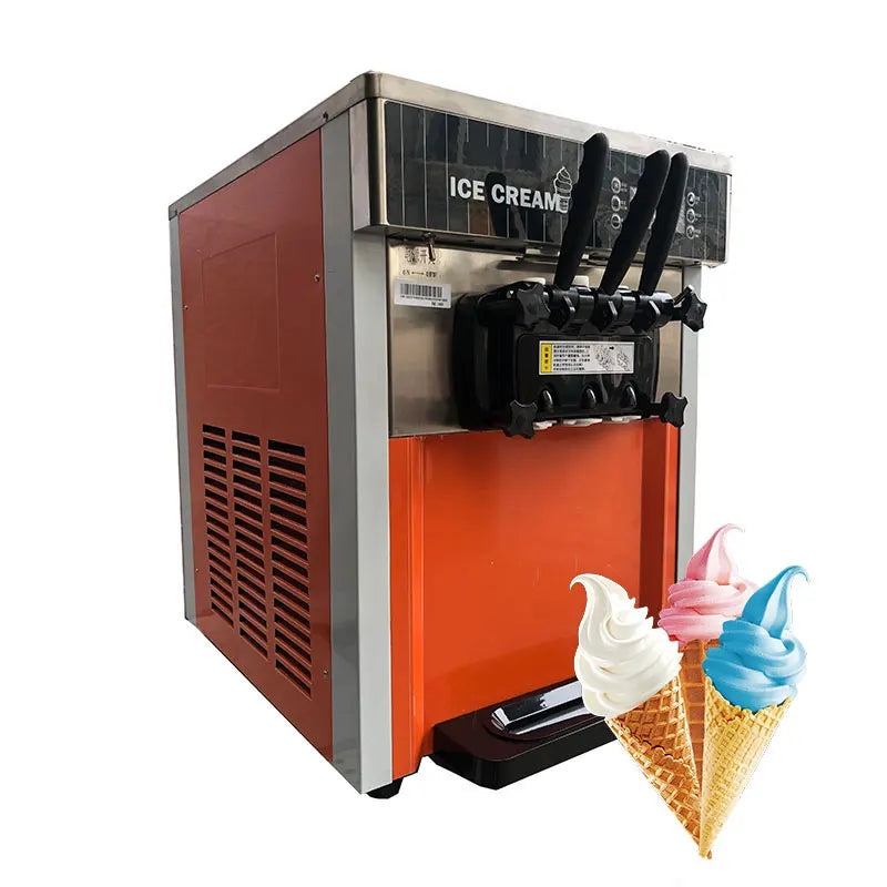 YINSHUO BQC-1800 3 Flavor MAQUINA DE HELADOS SOFT Table Top Frigomat Ice Cream Machine