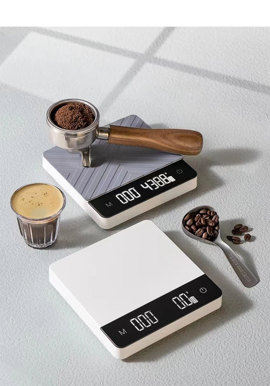 High Quality Multi-Function Digital Food Electronic Drip Chronograph Kitchen Coffee Scale with Electric Power Source
