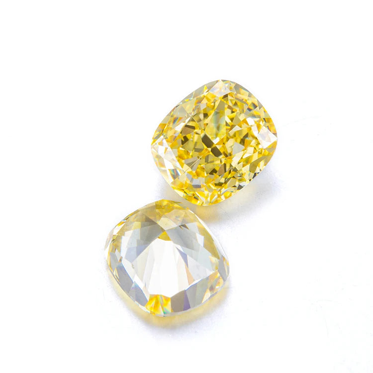 Anster top quality factory direct sale cz cushion cut fancy color synthetic diamond loose gemstones for fine jewelry