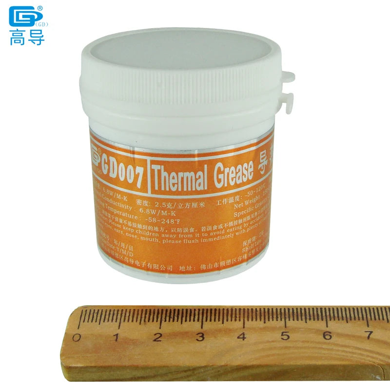 CN150 Net Weight 150 Grams Can Packaging Gray GD007 Thermal Conductive Grease Paste Plaster Heat Sink Compounds for CPU LED GPU