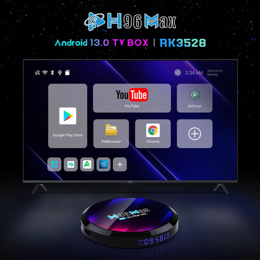 New Arrival Set Top Box 2023 Support 8K Wholesale Tv Box Android 13.0 Smart Android 13.0 OS