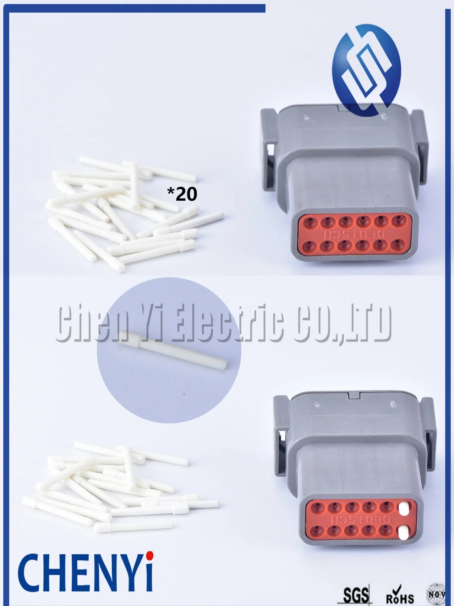 324 pcs Deutsch DTM Waterproof Connector Kit Repair tool box DTM06-2/3/4/6/8/12S DTM04-2/3/4/6/8/12P with Pins and pliers