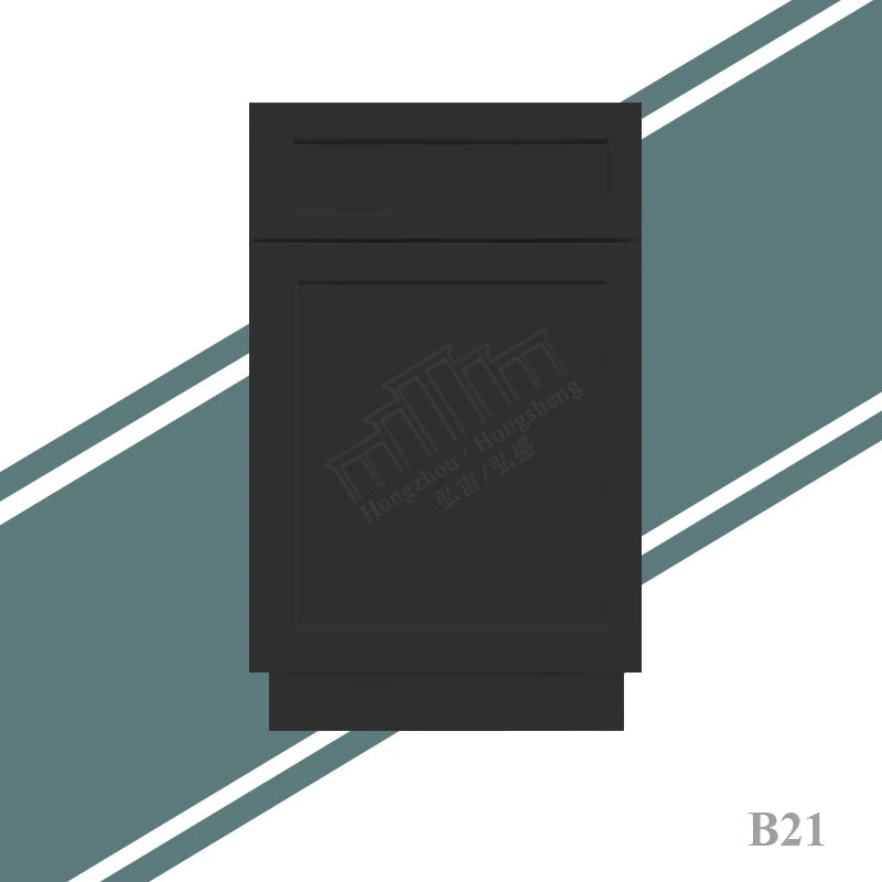 US Small Kitchen Remodeling Modern American Shaker Style Kitchen Cabinets Ready to Assemble in Stock RTA Kitchen Base Cabinets