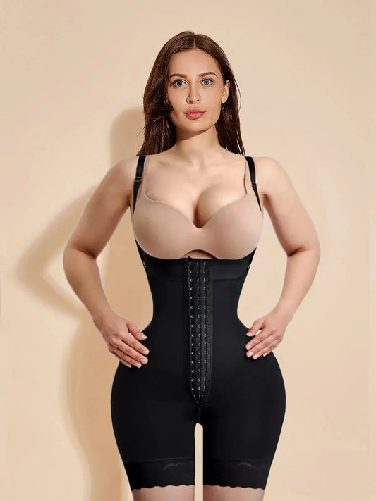 Fajas Women Shapewear Bodysuit Straps Girdle Logo Kim Kardashian Tummy Control Waist Trainer Body Shaper Underwear Bodysuit