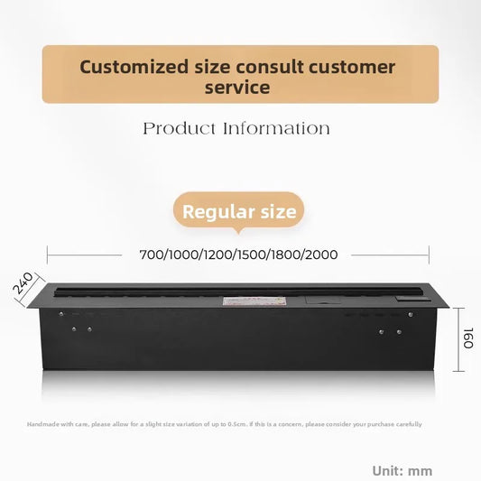 1 Home 3D Atomized Fireplace European Decoration Embedded Electronic Fireplace Simulation Flame Internet Celebrity TV Cabinet